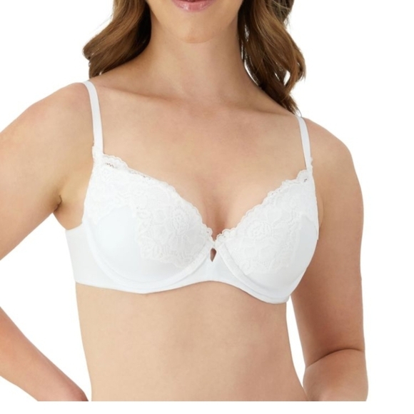 Maidenform Other - Maidenform White Lace Full Coverage Bra